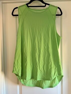 lululemon athletica Neon Lime Sleeveless Athletic Tank